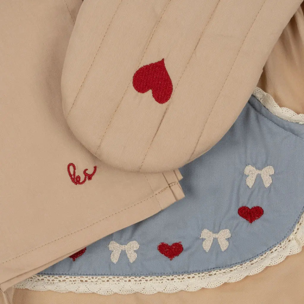 (KS6426) KIDS APRON SCALLOP Konges Slojd