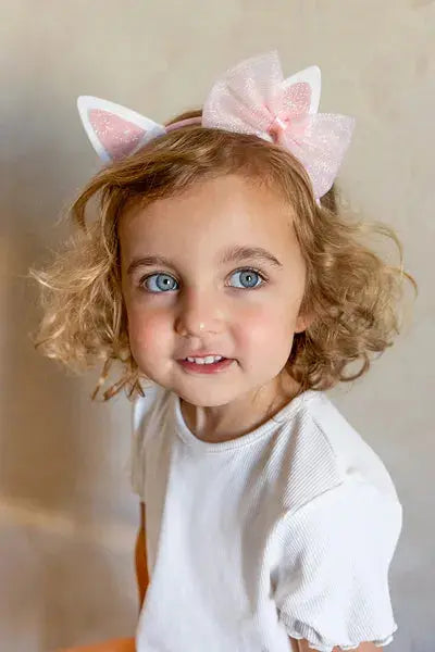 Kitty Headband with Bow Partydeco