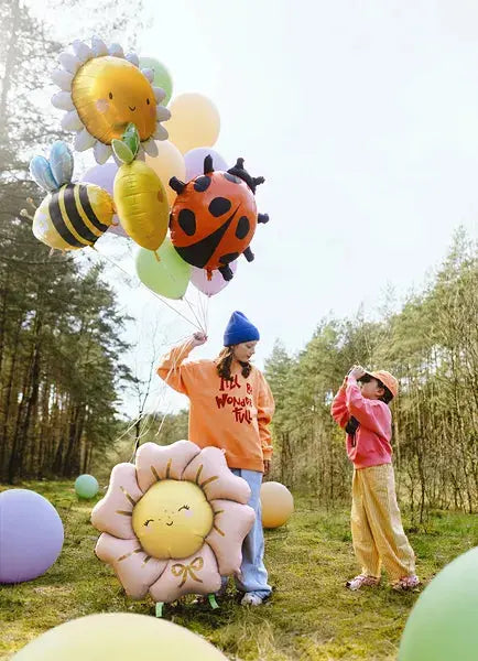 Ladybug foil balloon, 85x83 cm, mix Partydeco