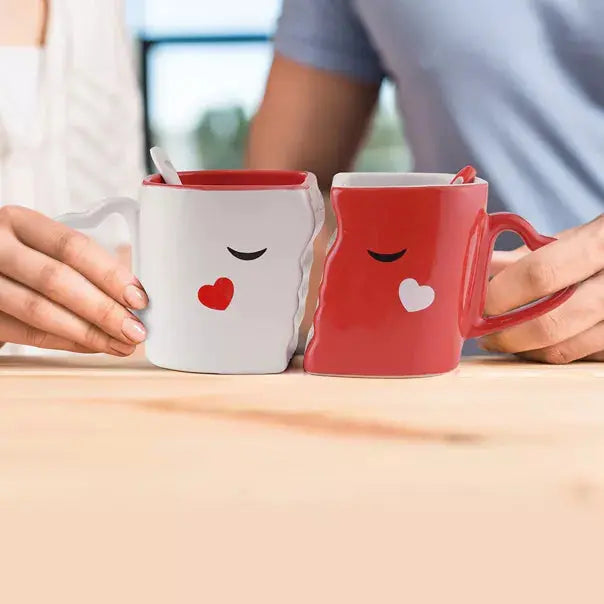 Large Matching Couples Mugs Gift Set, Romantic Present for Special Occasions. Twiddlers