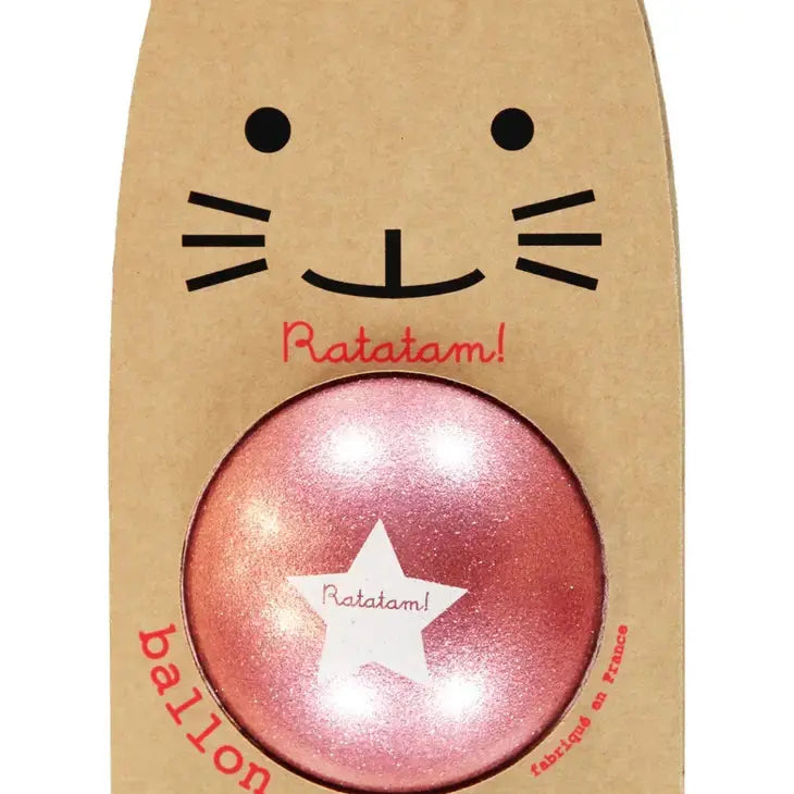 Large Pink Glitter Balloon 22 cm Ratatam