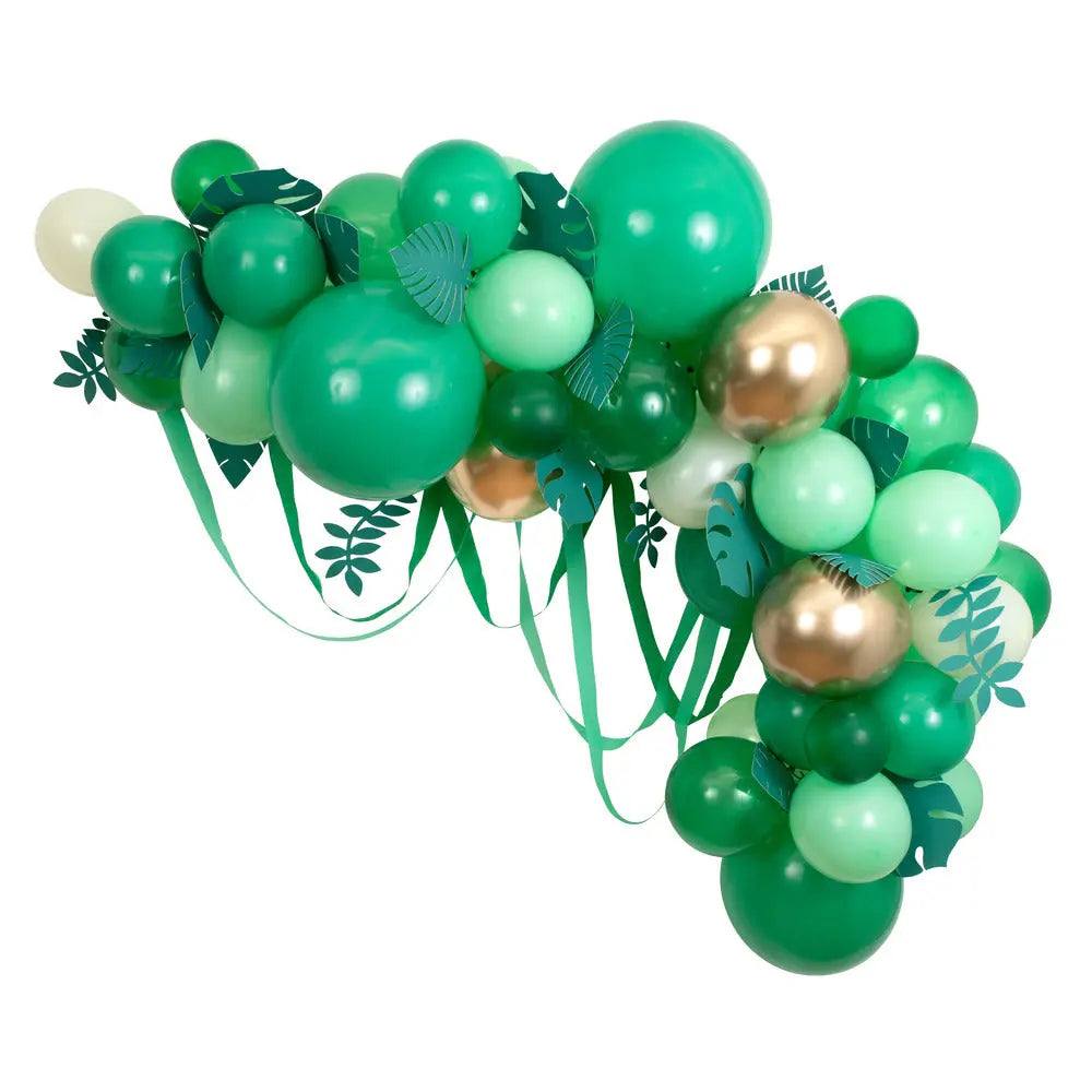 Leafy green balloon arch Meri Meri