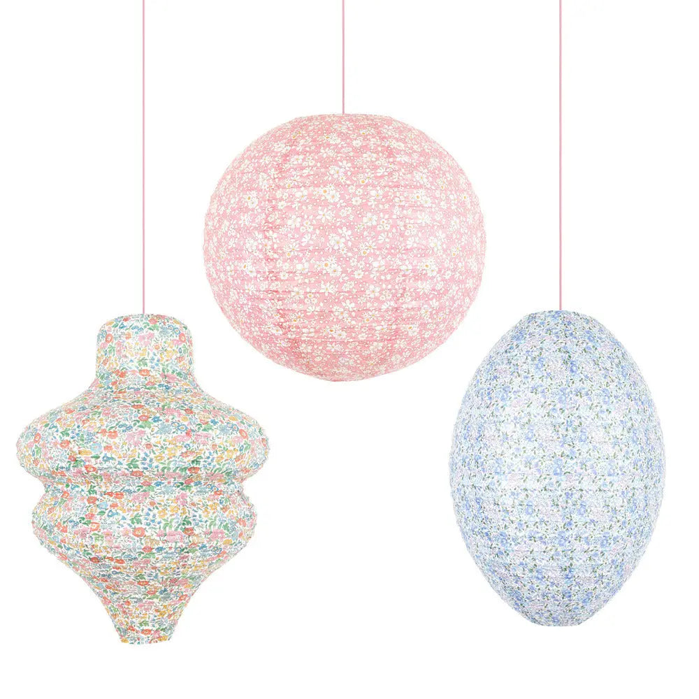 Liberty pastel floral lanterns Meri Meri