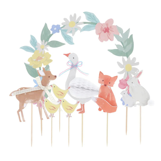 Little Animals Cake Toppers (x 8) Meri Meri