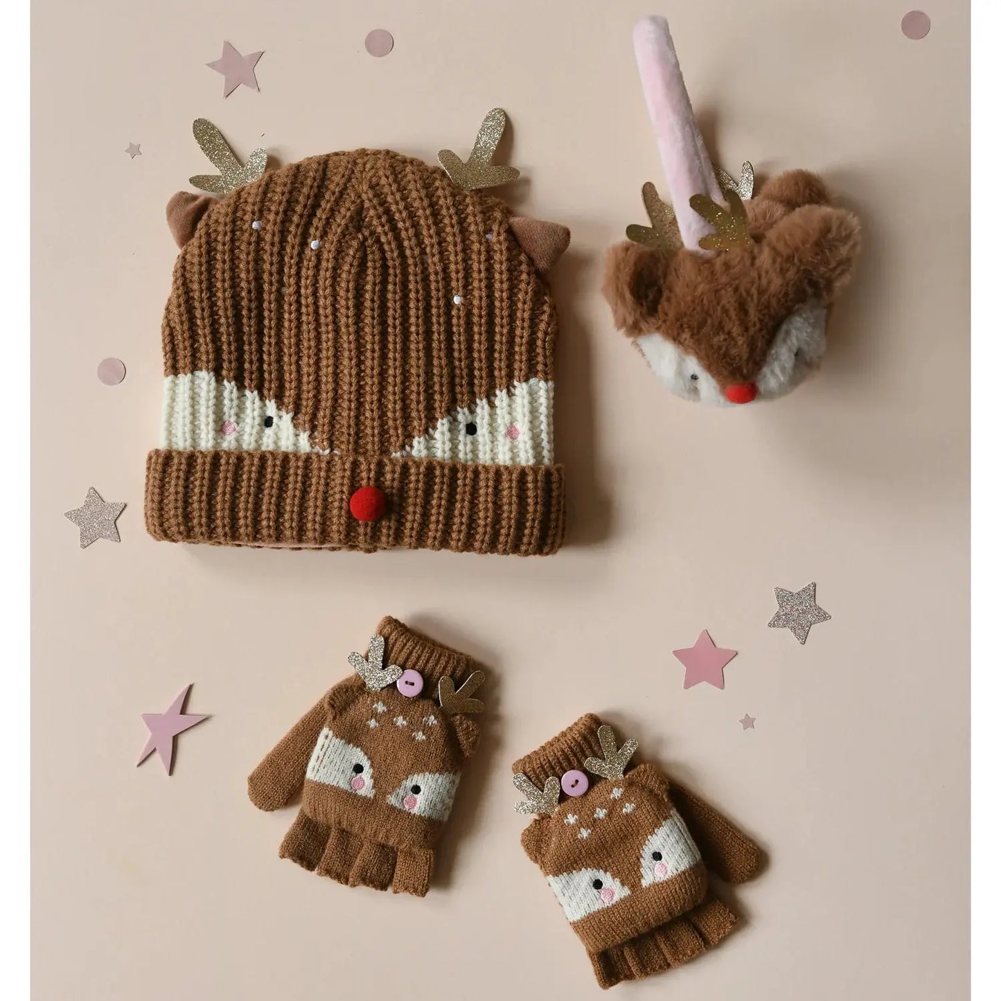 Little Reindeer Knitted Hat Rockahula