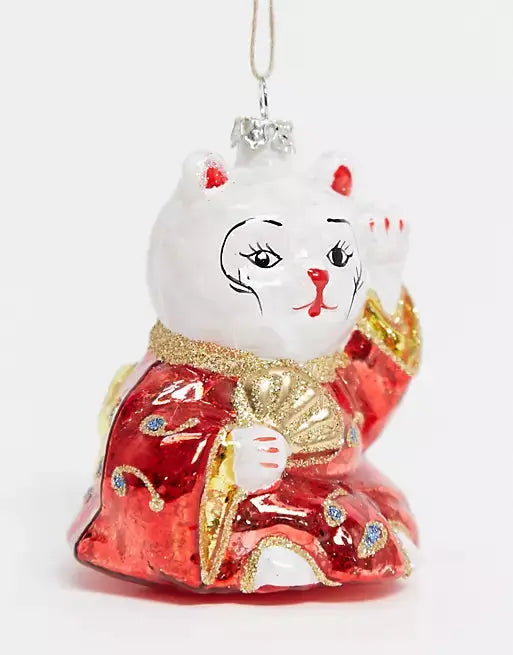 Lucky Cat Shaped Bauble - SASS & BELLE SASS AND BELLE