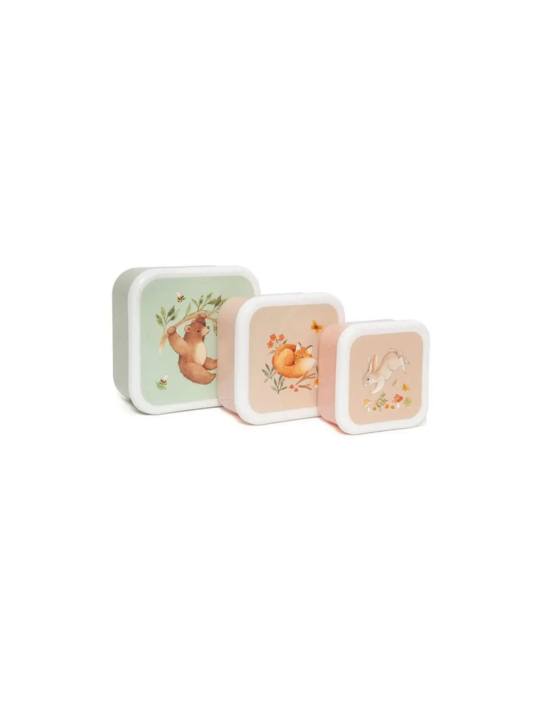 Lunchbox Set of 3 | Bear and Friends Petit Monkey