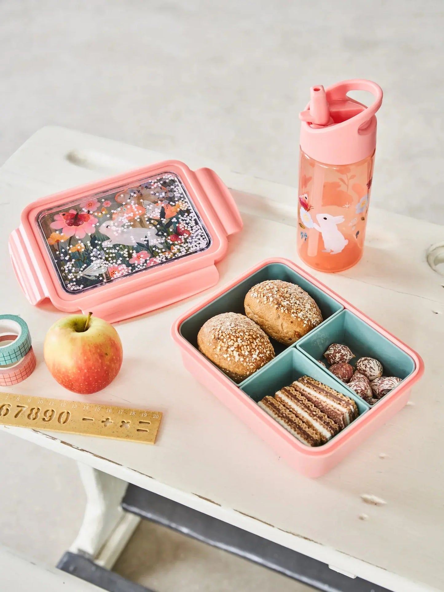 Lunchbox bento bunny "white stars" Petit Monkey