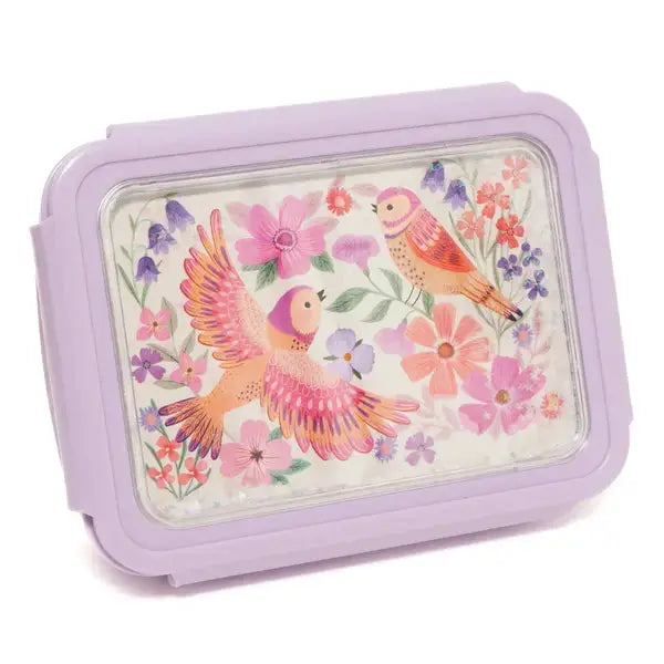 Lunchbox birds of a feather with glitter Petit Monkey