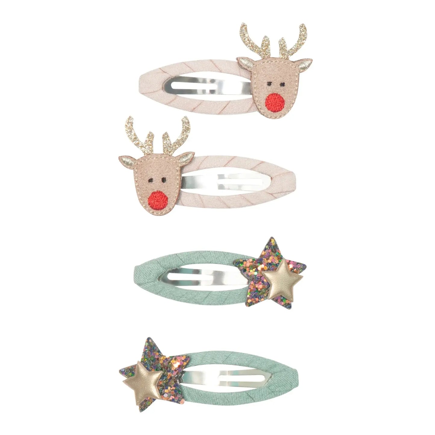MINI CLIC CLAC HAIR CLIPS - REINDEER Mimi & Lula