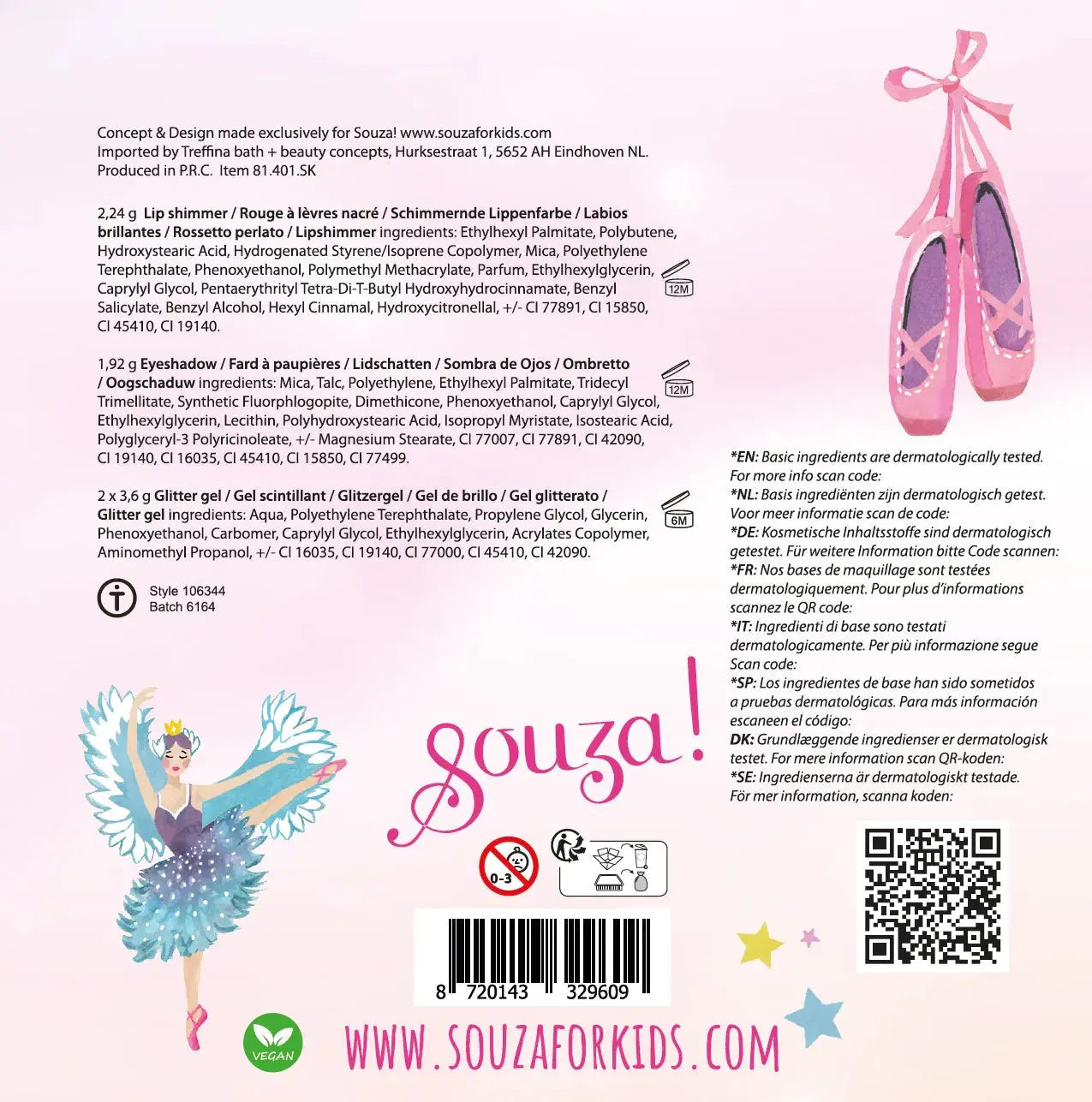 Make-up set Swan Lake souza