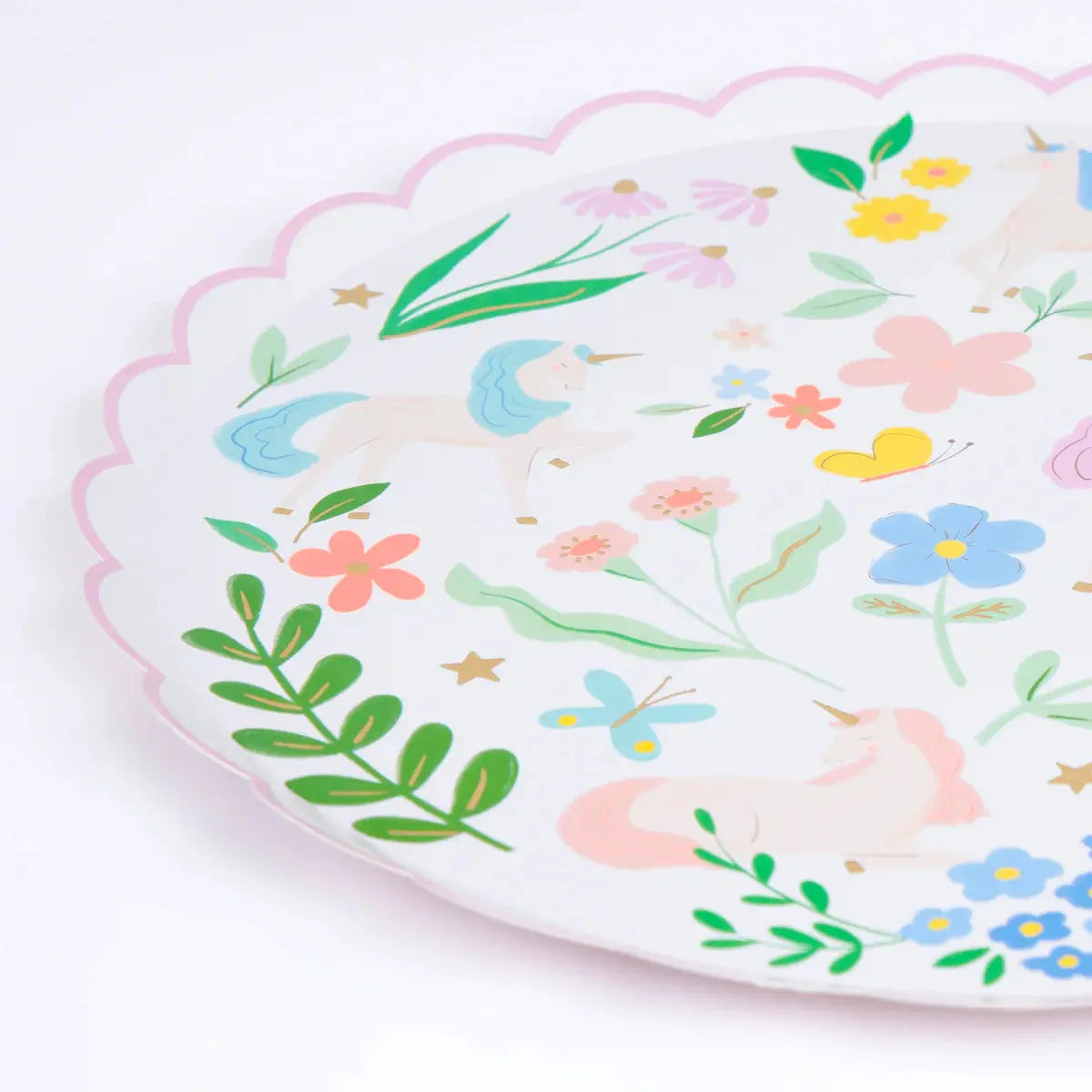 Meadow Unicorns Side Plates (x 8) Meri Meri