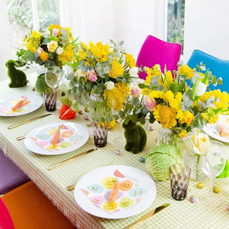 Medium Grass Easter Rabbit Decoration Talking Tables