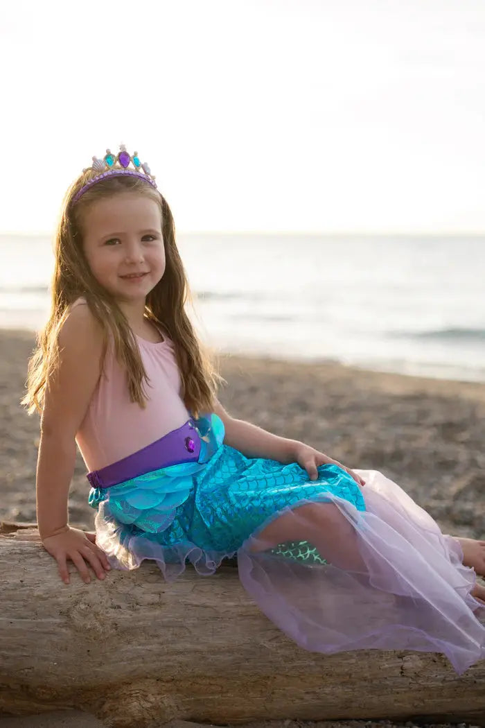 Mermaid Glimmer Skirt Set with Headband Great Pretenders