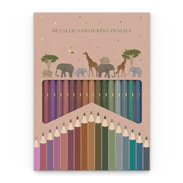 Metallic Colouring Pencils - 18 pcs Konges Slojd