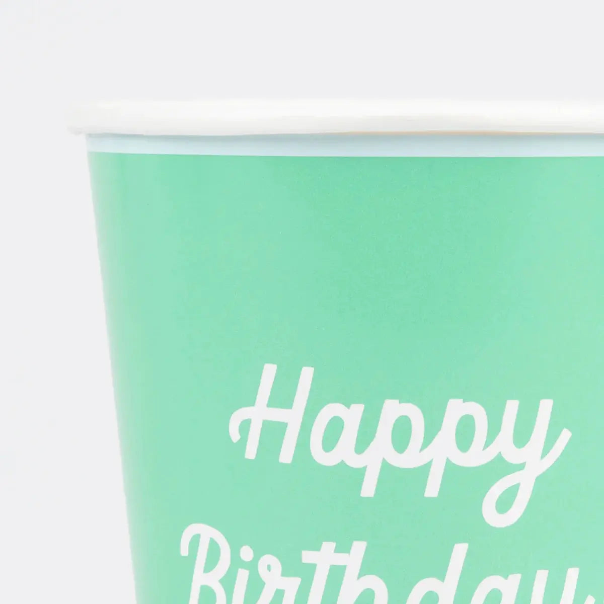 Mixed Happy Birthday Cups (x 8) Meri Meri