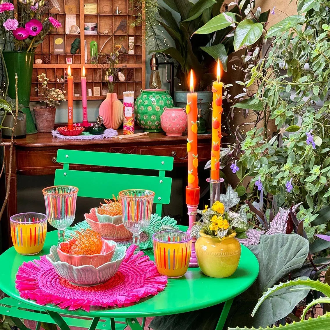 Multi-Coloured Drinking Glass Tumblers Talking Tables EU