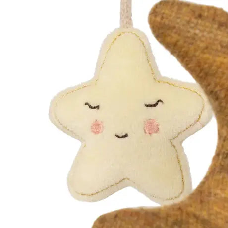 Music mobile moon and star - sea mist Konges Slojd