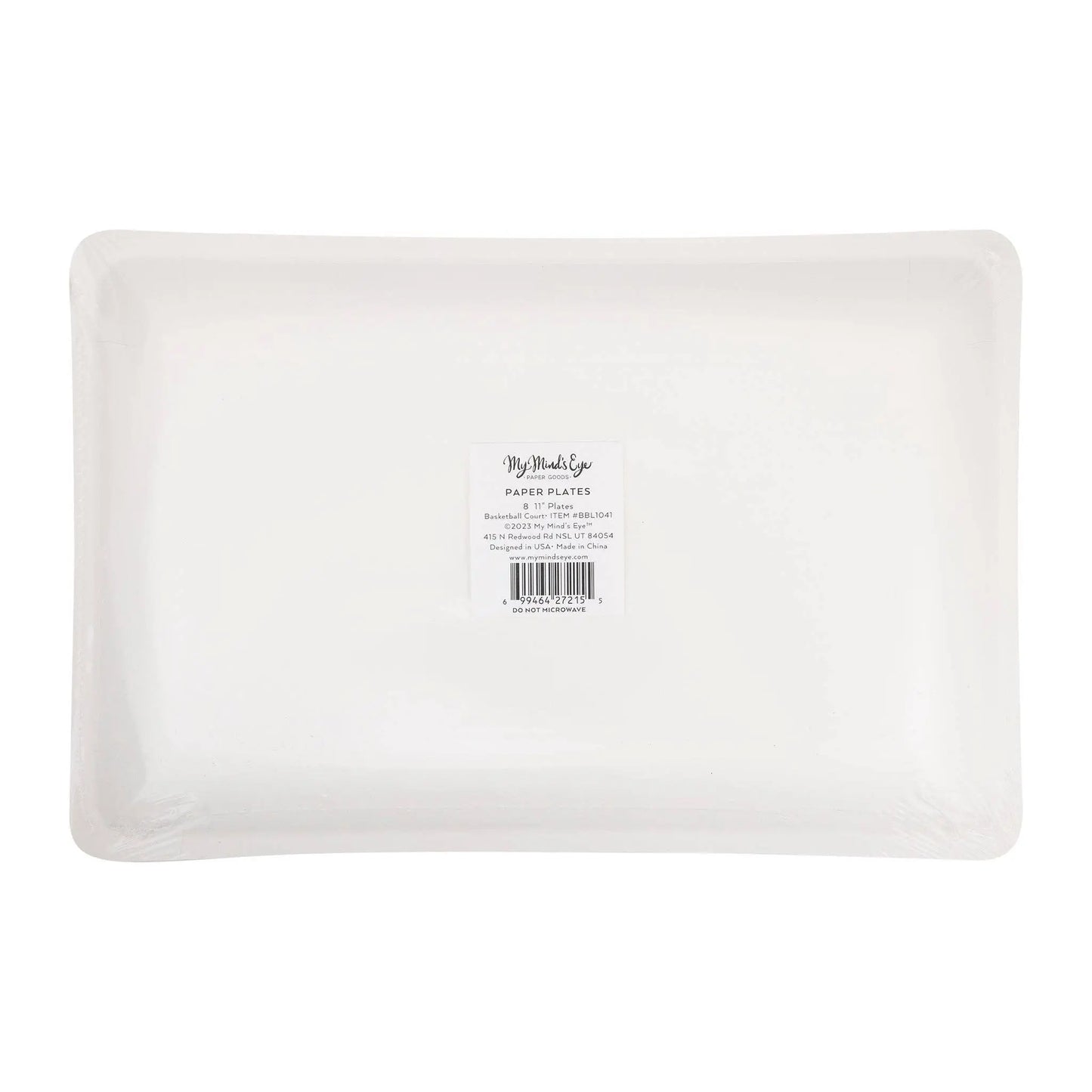 My Mind’s Eye - BBL1041 - Basketball Court Plate My Mind’s Eye