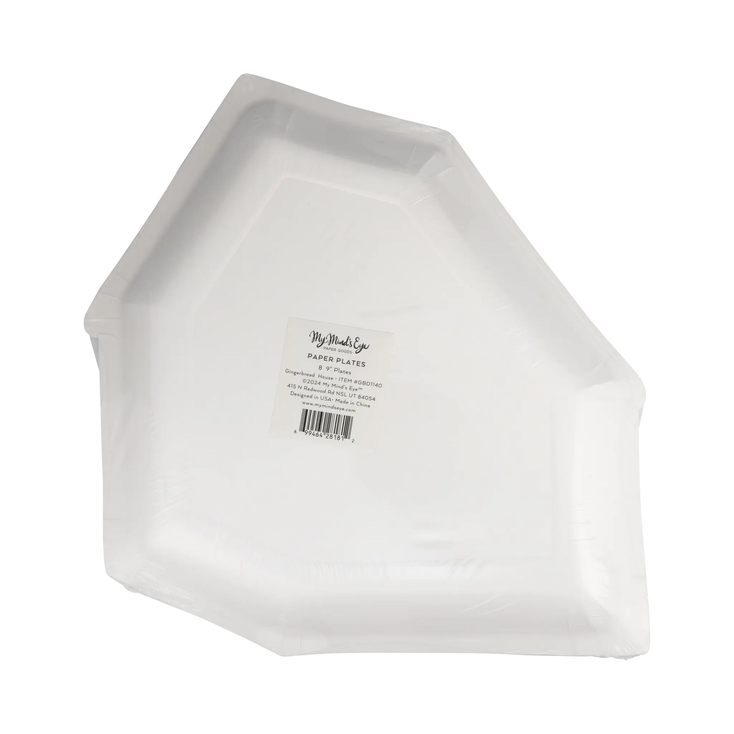 My Mind’s Eye - GBD1140 - Gingerbread House 9" Plate My Mind’s Eye