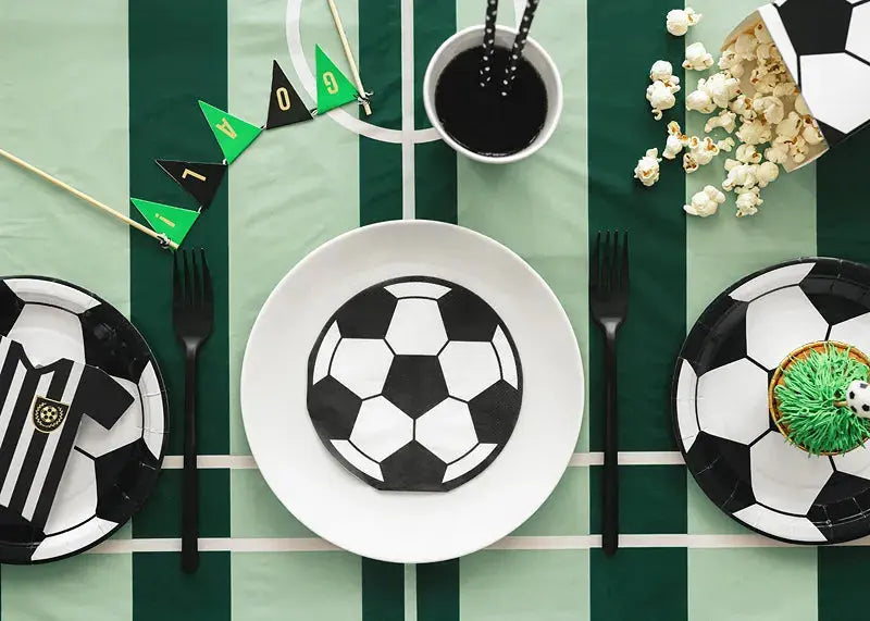 Napkins Football, 13.5cm Partydeco