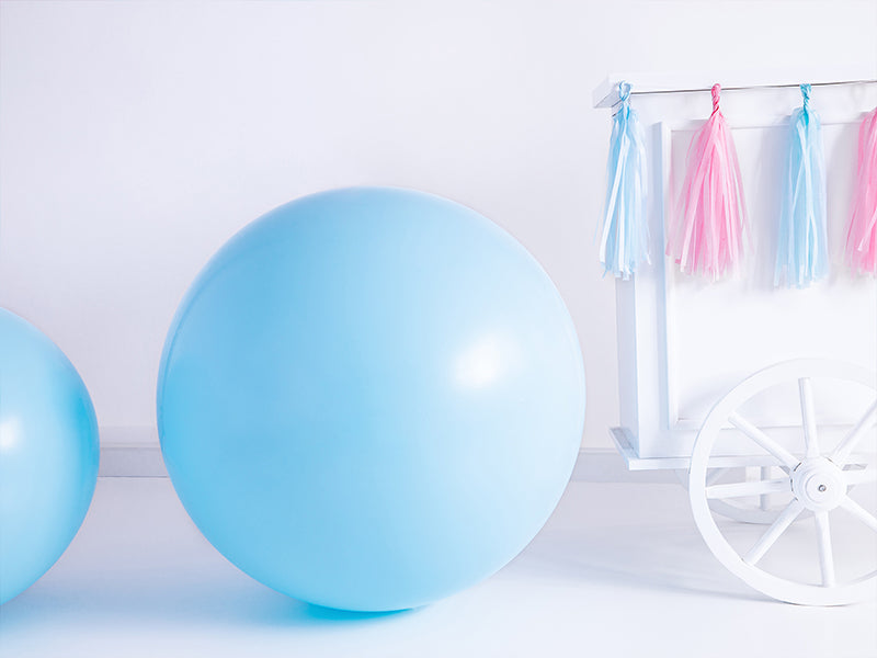 Round Balloon 1m, Pastel Light Blue (OLBO-001J)