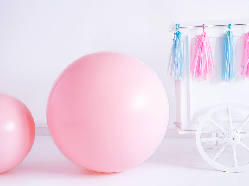 Round Ballon 1m, Pastel Pale Pink (OLBO-081B)