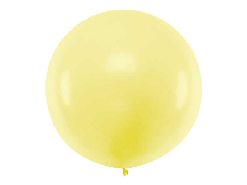 Round Balloon 1m, Pastel Light Yellow (OLBO-084J)