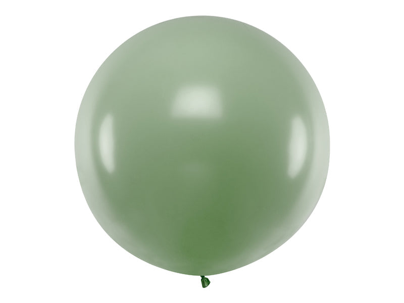 Round balloon 1 m, Pastel Rosemary Green (OLBO-098)