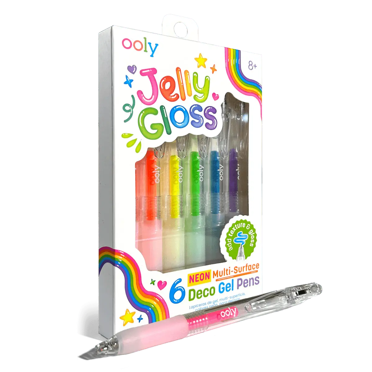 Ooly – Jelly Gloss Multi-Surface Gel Pens (Set of 6 Colors) OOLY