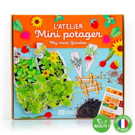 Organic Mini Vegetable Garden Set Radis et Capucine