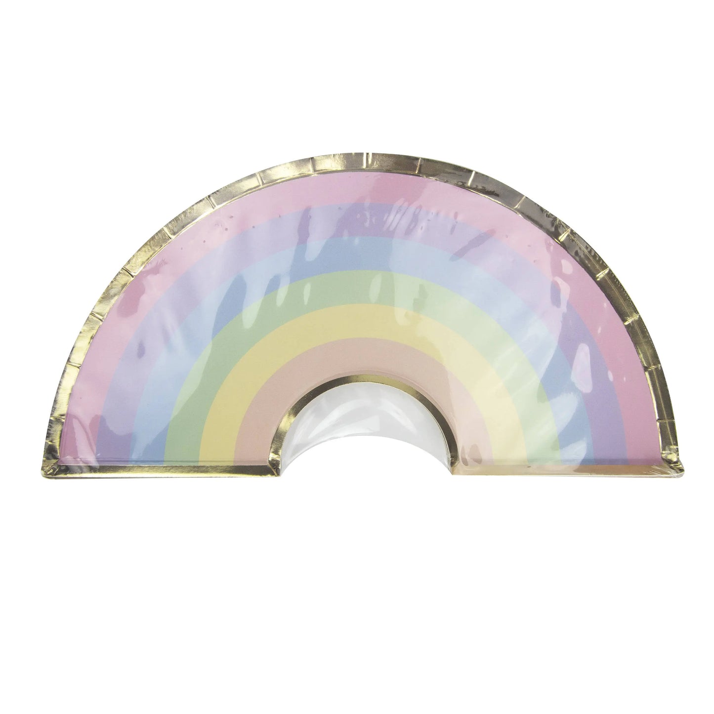 PASTEL RAINBOW PLATES 28CM X 8 Tim&Puce Factory