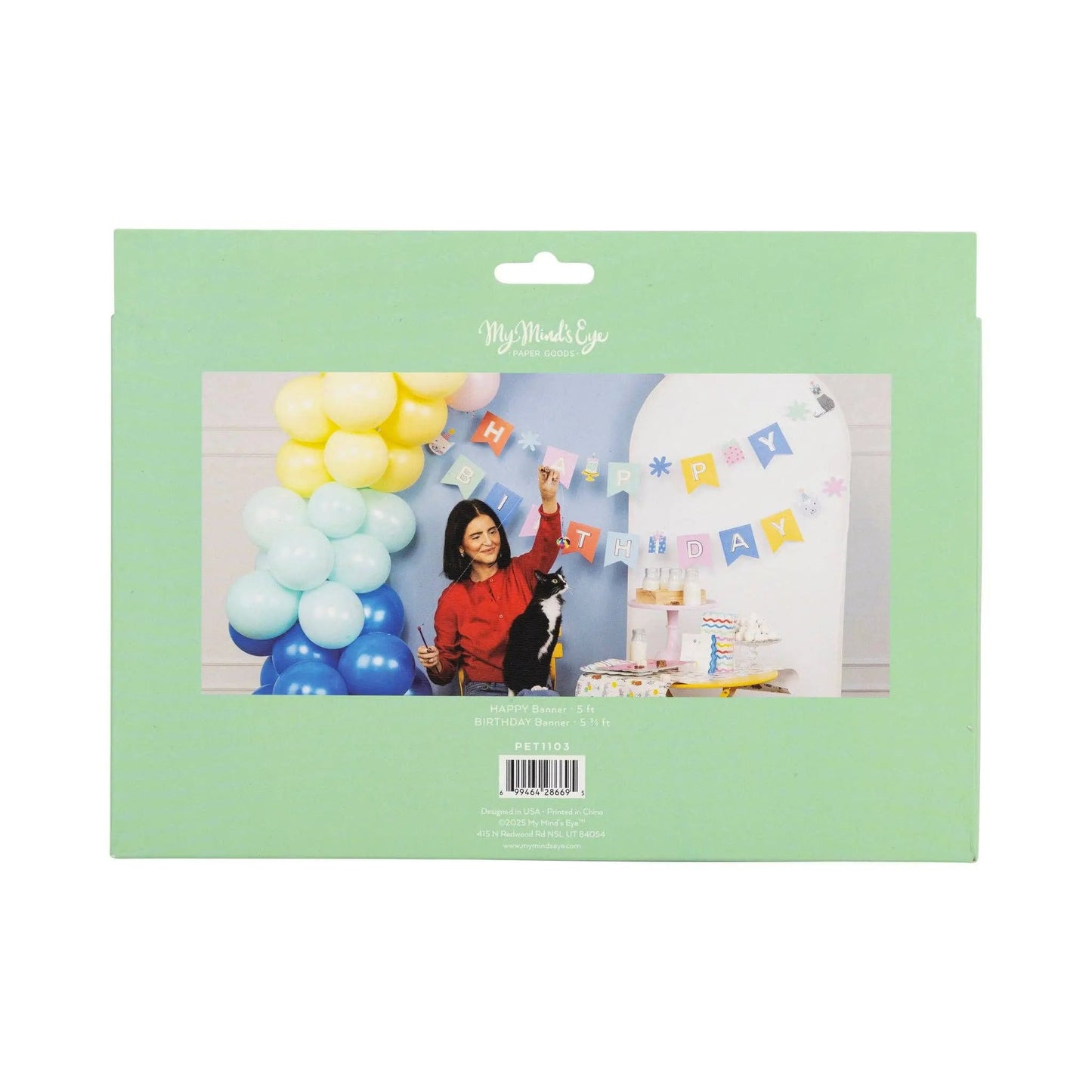 PET1103 - Happy Birthday Banner - Cat My Mind’s Eye