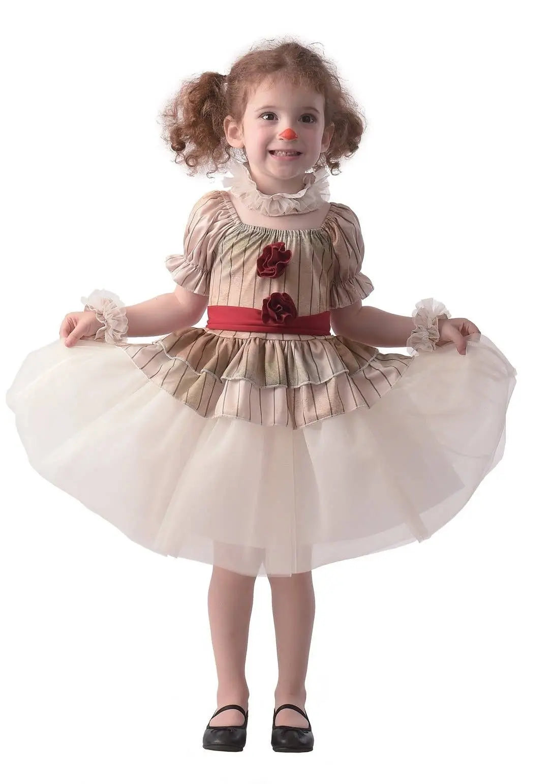 P'tit Clown - Killer Clown Costume - Girl Child - 3/4 Years P'tit Clown