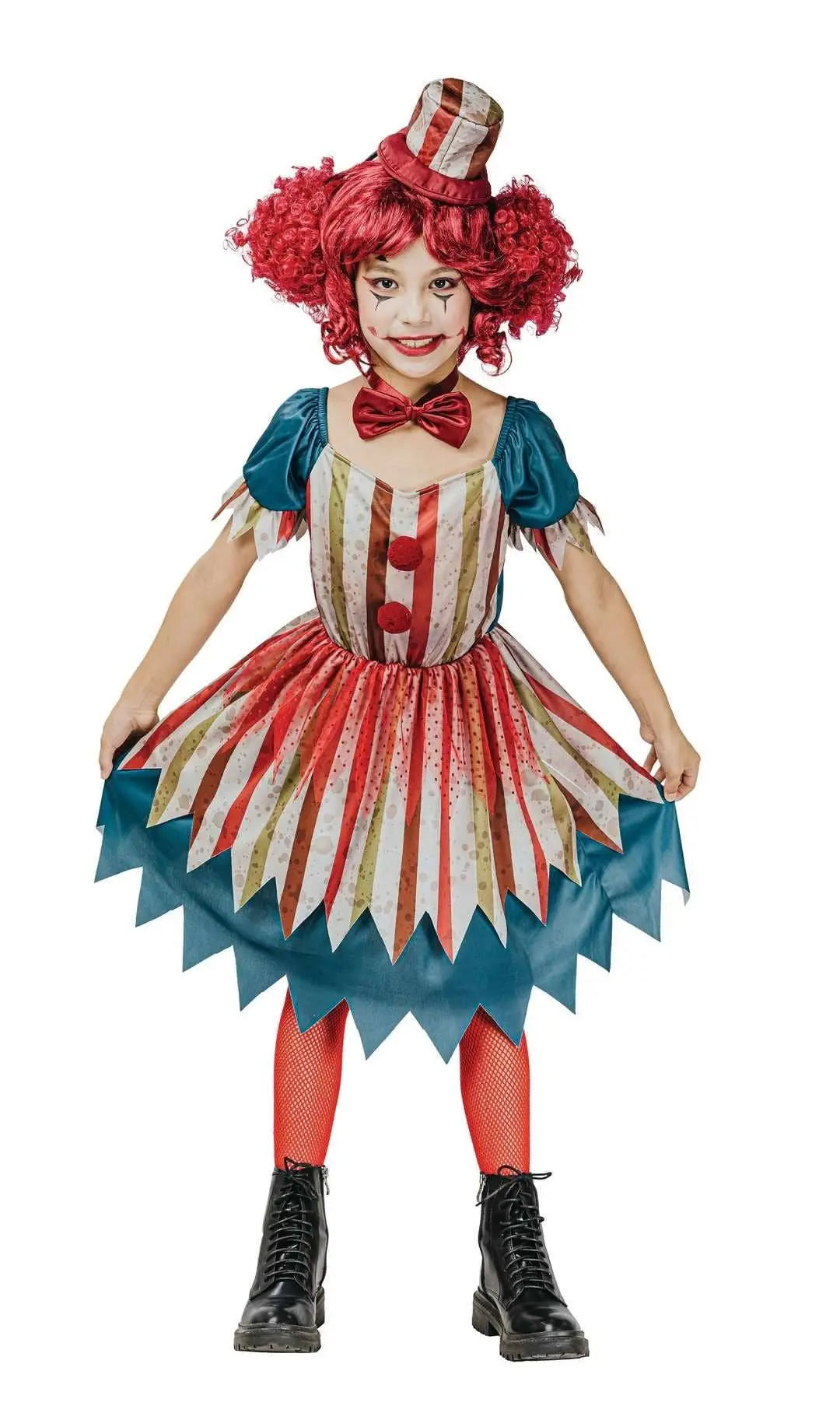 P'tit Clown - Vintage Clown Costume - Girl - 10/12 Years P'tit Clown