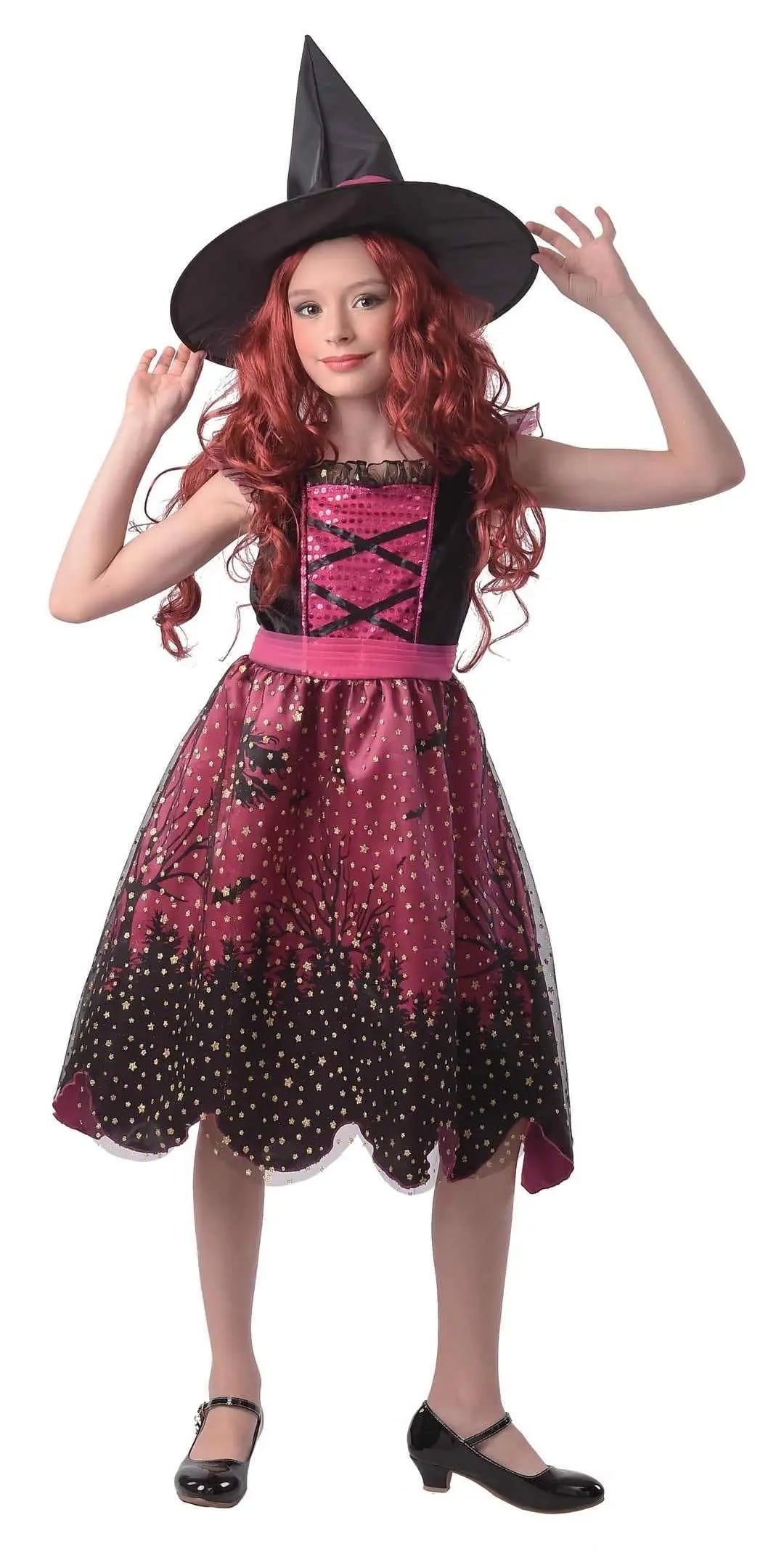 P'tit Clown - Witch Costume - Pink - Child - 10/12 Years P'tit Clown