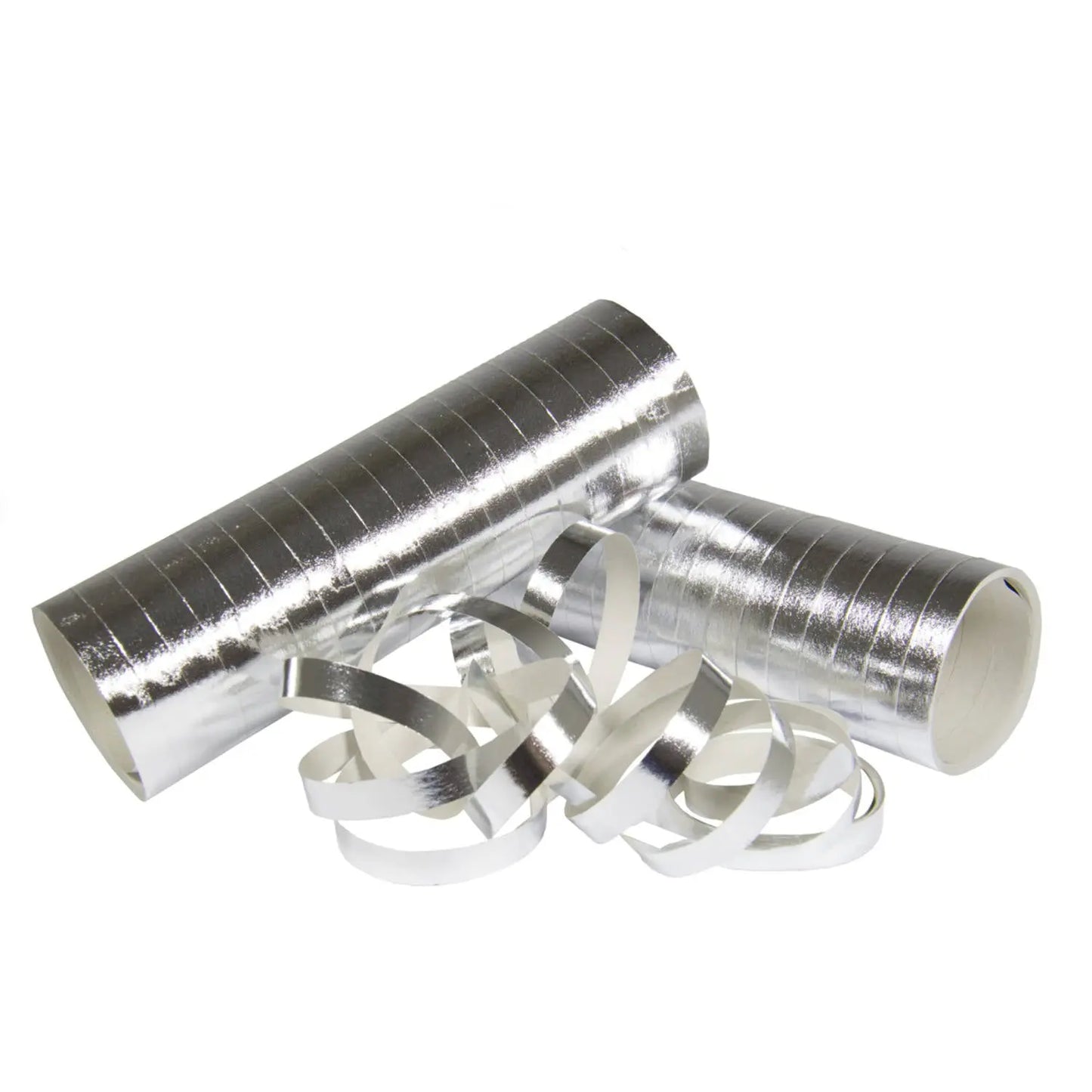 Paper Streamers Metallic Silver Folat