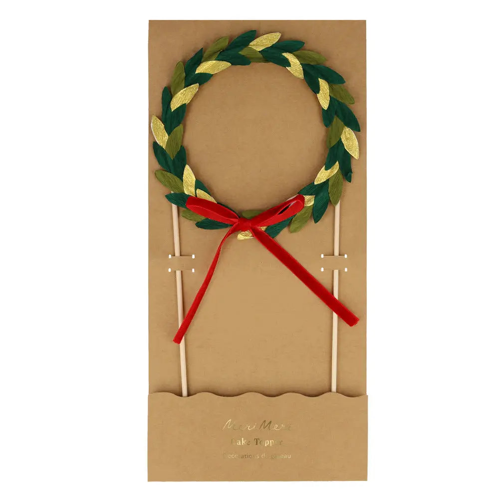 Paper wreath cake topper Meri Meri