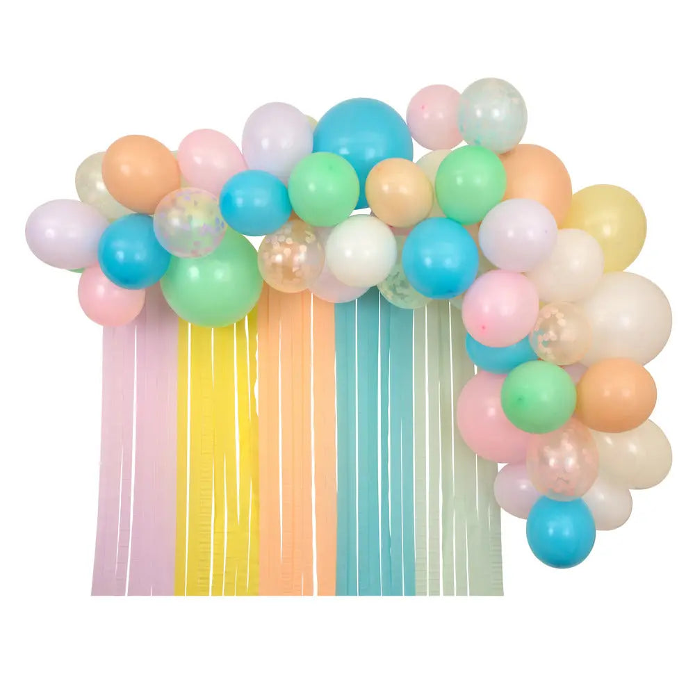 Pastel balloon & streamer garland Meri Meri