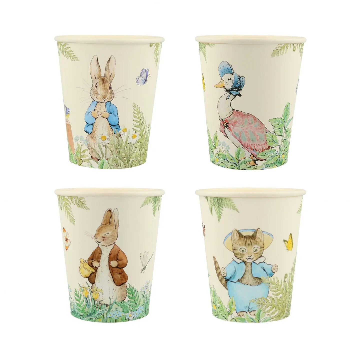 Peter Rabbit™ In The Garden Cups (x 8) Meri Meri