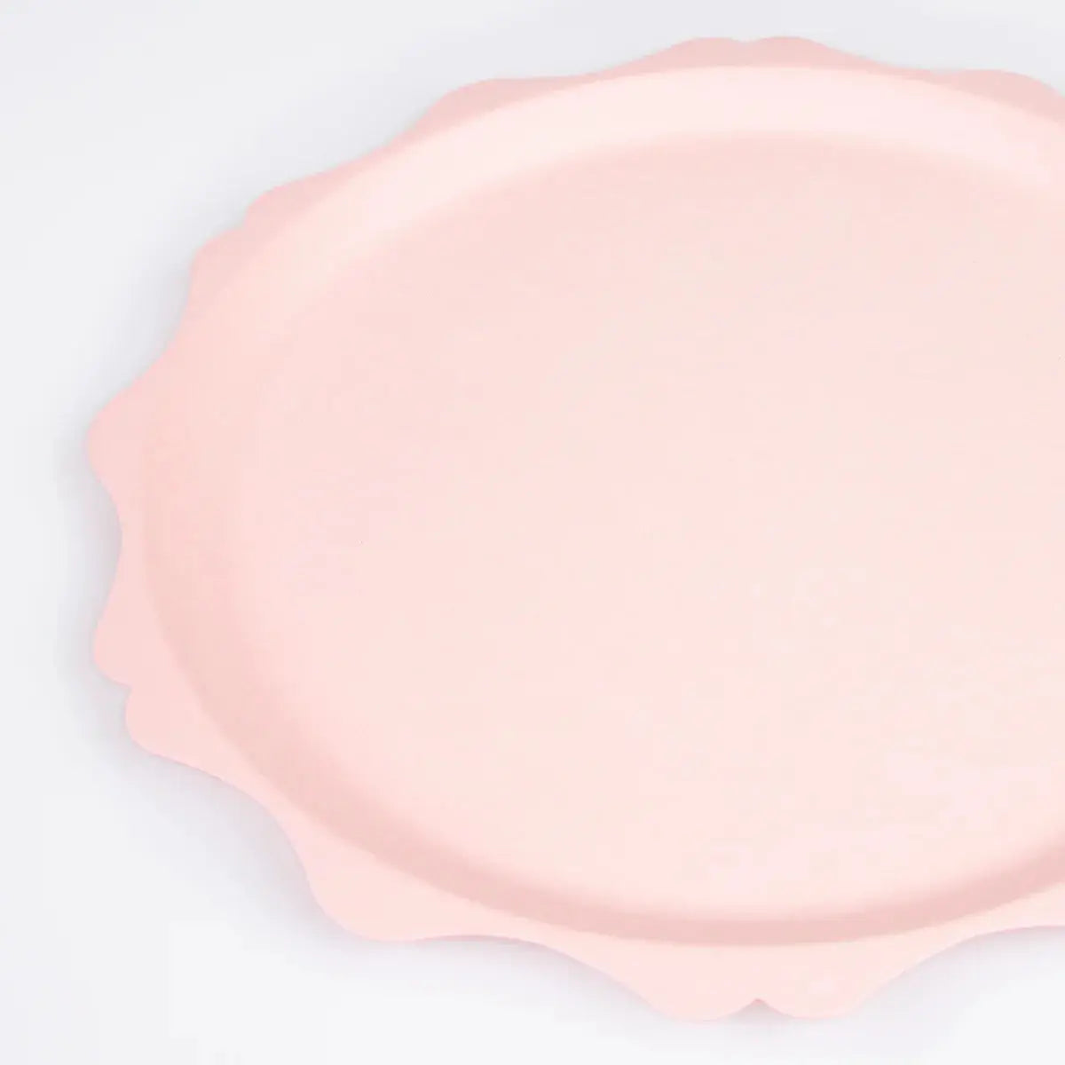 Pink Decorative Edge Compostable Dinner Plates (x 8) Meri Meri