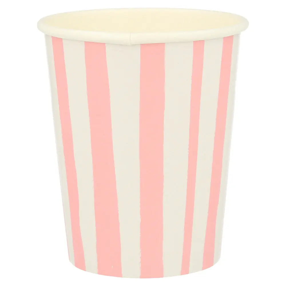 Pink Stripes Cups Meri Meri