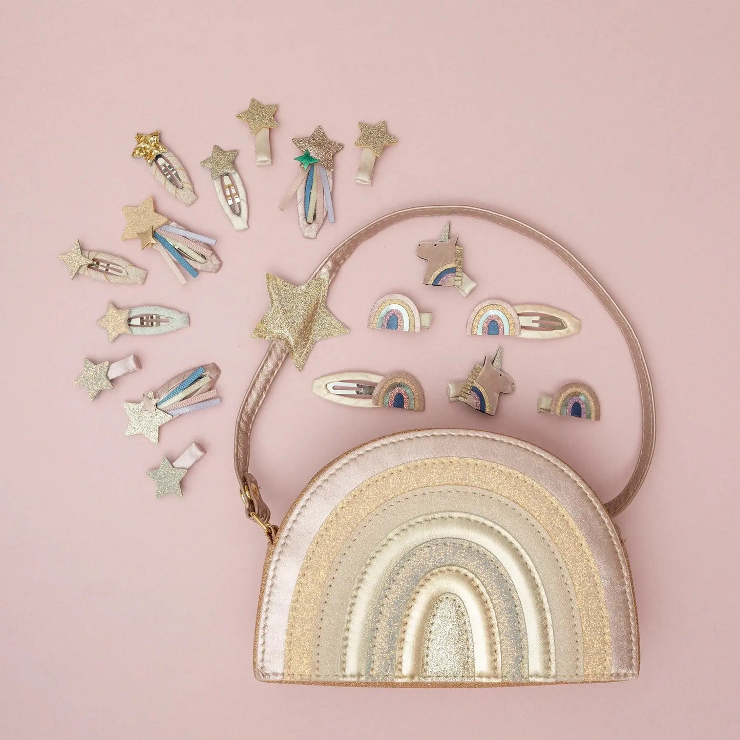 Pink rainbow bag Mimi & Lula