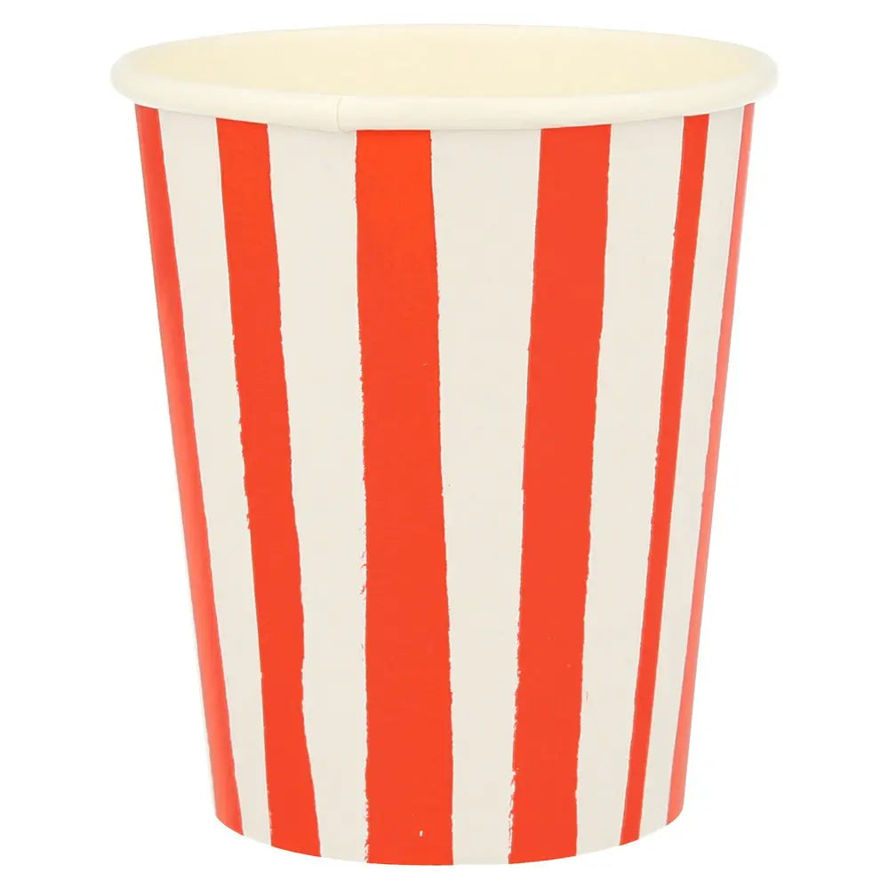Red Stripes Cups Meri Meri