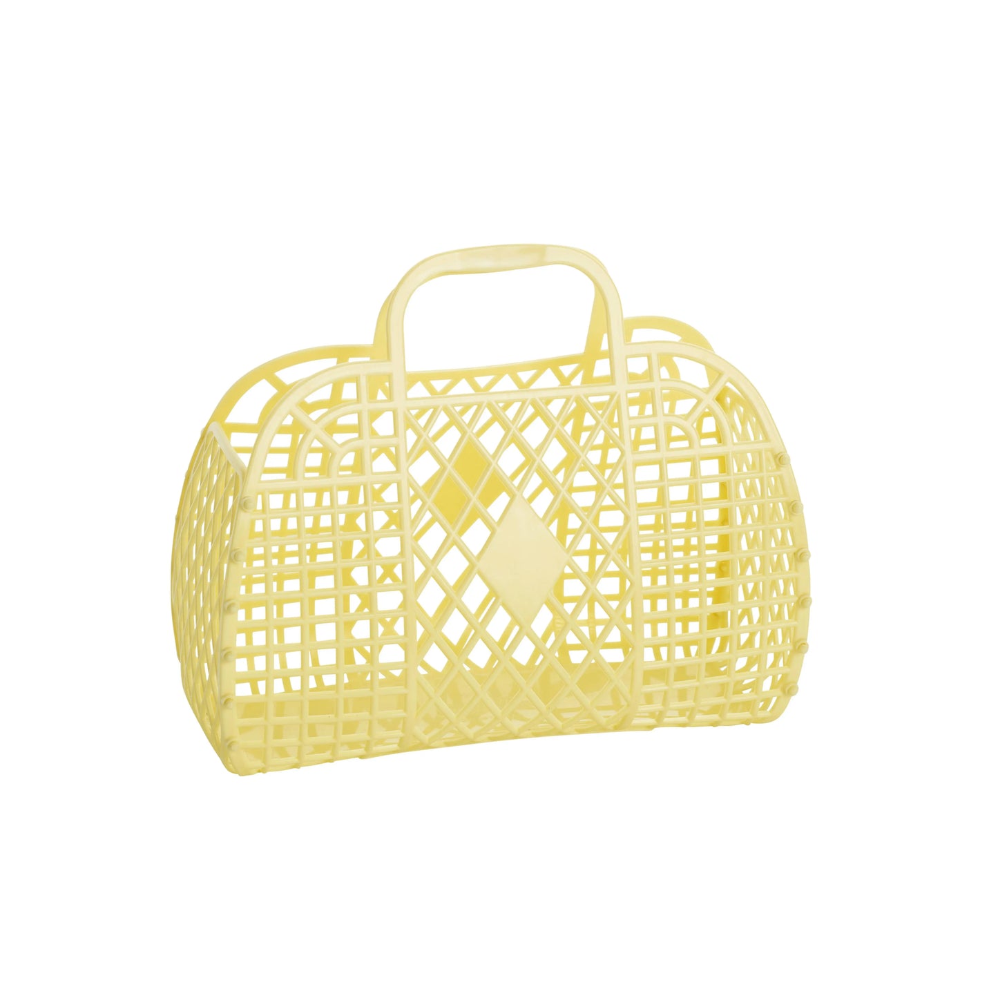 Retro Basket Jelly Bag - Small: Cream Sun Jellies