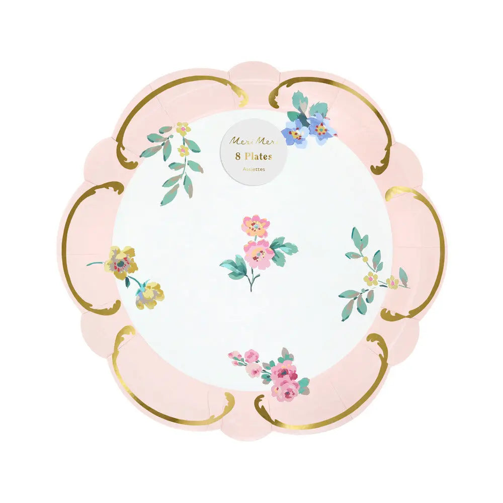 Rococo posy side plates Meri Meri
