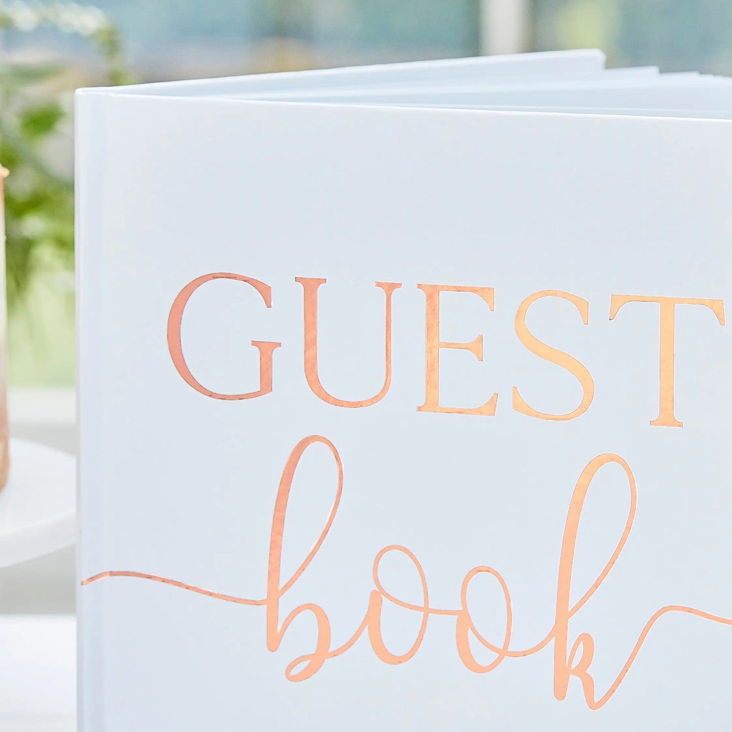 Rose Gold Wedding Guestbook Ginger Ray