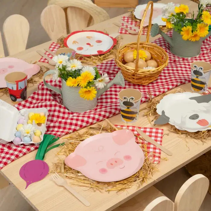 Round flat cardboard Ø20 cm farm Oh yeah!