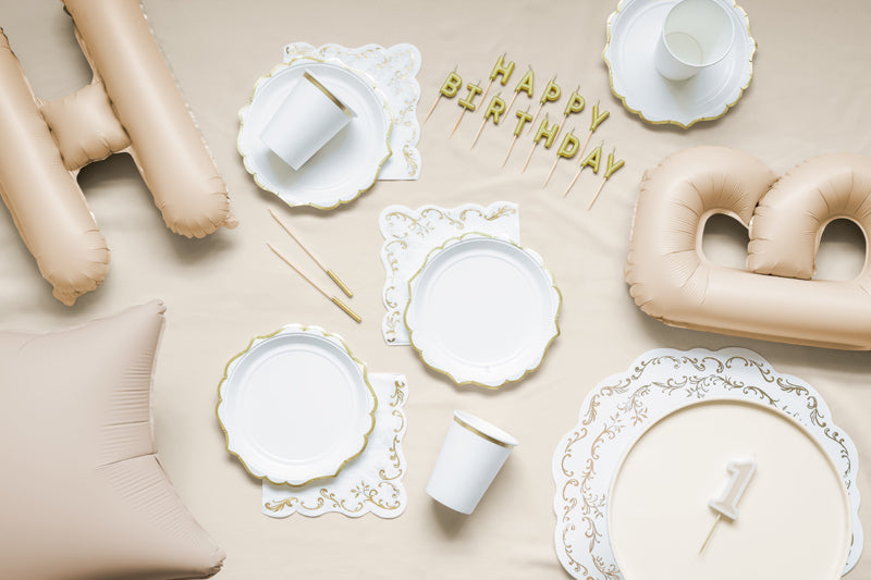 Plain birthday candles, beige, 14 cm: 1pkt/12pc. (SCD-4-013)
