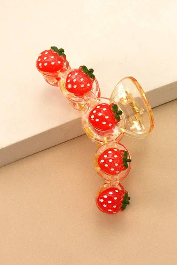 SUMMER HAIR CLAW CLIPS | 40H444: STRAWBERRY JOSSLYN by Wall to Wall